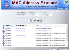 software - MAC Address Scanner 6.0 screenshot