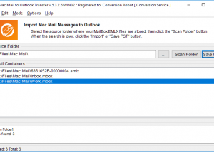 Mac Mail to Outlook Transfer screenshot