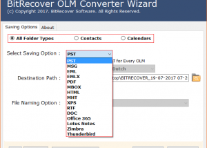 Mac OLM to office 365 Converter screenshot