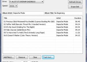software - Magic Audio CD Burner 1.4.7 screenshot