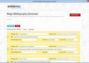 software - Magic Bibliography Generator 1.0 screenshot