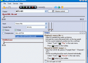 MagicScore MIDI to WAV screenshot