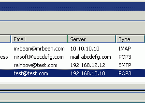 Mail PassView screenshot