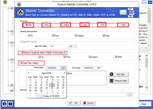 software - Maildir File Converter 19.0 screenshot