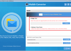 Maildir to PST Converter screenshot