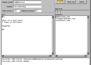 software - MailReactor 0.9 screenshot