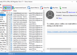 software - MailsDaddy OST to Office 365 Migration Tool 5.1 screenshot