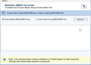 MailsGen MBOX Converter screenshot