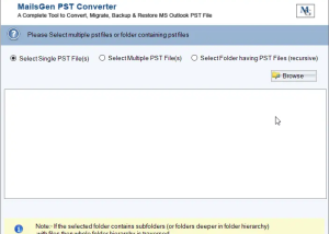 MailsGen PST Converter screenshot