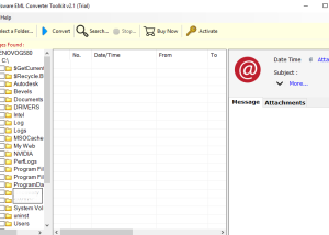 software - Mailsware EML Converter Toolkit 3.0 screenshot