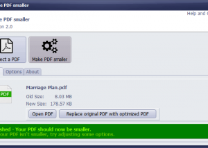 software - Make PDF smaller 2.1.1.0 screenshot