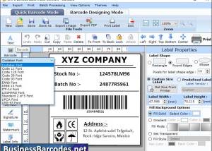 software - Manufacturing Barcode Label Software 6.2.2 screenshot