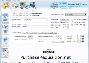 software - Manufacturing Barcode Label Software 8.3.0.1 screenshot