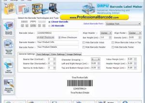 software - Manufacturing Barcodes Generator 8.3.0.1 screenshot