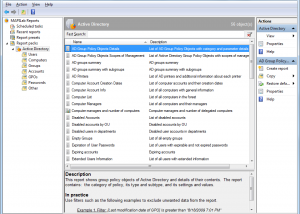 software - MAPILab Reports for Active Directory 1.0 screenshot