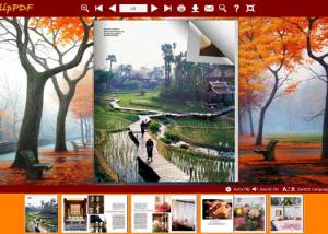 Maple Leaf Theme for Flipping Book screenshot