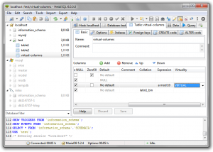 MariaDB screenshot