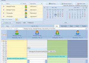 software - Massage Scheduling Software Workgroup 1.3 screenshot