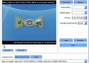 Max DVD to 3GP MP4 Converter screenshot