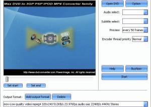 software - Max DVD to IPOD MP4 Converter 3.6.4.4579 screenshot