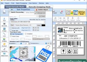 software - Maxi Code Barcode Software 8.2 screenshot