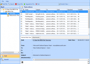 software - MBOX Email File Viewer Solution 2.0 screenshot