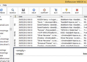 MBOX Mailbox to Zimbra Migration screenshot