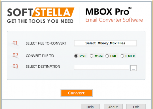 software - MBOX to Outlook Converter 1.0.1 screenshot