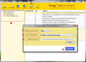 MBOX to Outlook MSG Converter screenshot