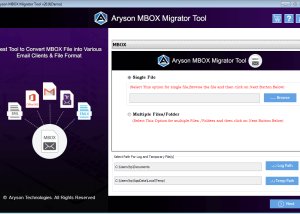 software - MBOX File Converter 21.1 screenshot