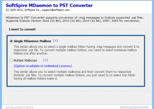 MDaemon Files Convert to PST screenshot