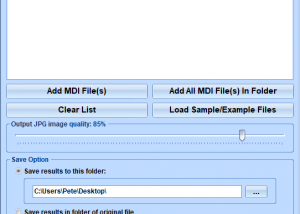 MDI To JPG Converter Software screenshot