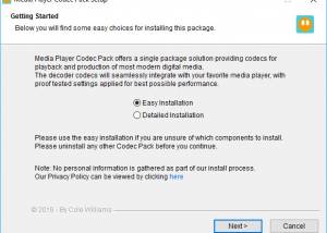 software - Media Player Codec Pack Plus 4.5.7 screenshot