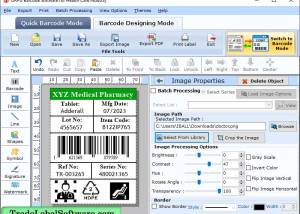 Medical Equipments Barcode Software screenshot