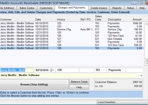 software - Medlin Accounts Receivable and Invoicing 2020 screenshot