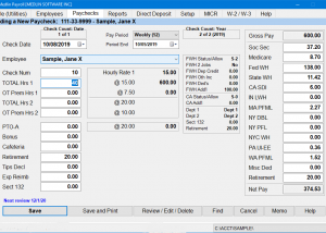 software - Medlin Payroll Classic Edition 2021 screenshot