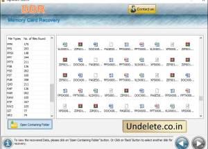 software - Memory Card File Recovery Program 6.3.3.2 screenshot