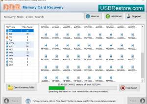 software - Memory Card Restore Software 5.0.1.1 screenshot