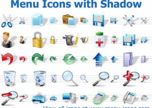 Menu Icons with Shadow screenshot
