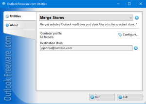 Merge Stores for Outlook screenshot