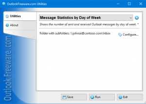 software - Message Statistics by Week Day 4.14 screenshot