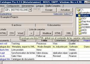 MetaDataMiner Catalogue PRO Spanish screenshot