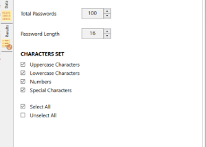 software - Metamorphosec Password Generator 1.1.0 screenshot