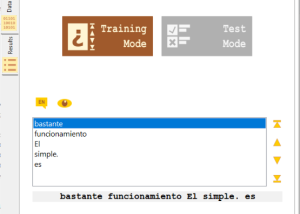 software - Metamorphosec Spanish Sentence Scramble 1.0.0 screenshot