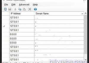 software - Micro Hosts Editor 1.6.0 screenshot