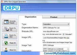 software - Microdata Generator Tool 2.0.1.5 screenshot