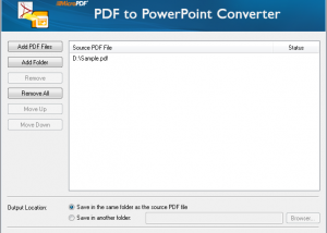 MicroPDF PDF to PowerPoint Converter screenshot