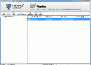 software - Microsoft Outlook OST Finder 1.0 screenshot