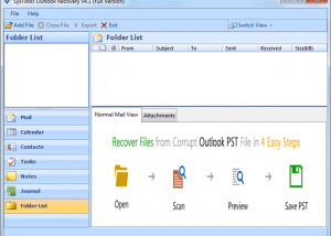 Microsoft Outlook PST Repair Tool screenshot