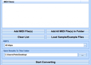 software - MIDI To MP3 Converter Software 7.0 screenshot